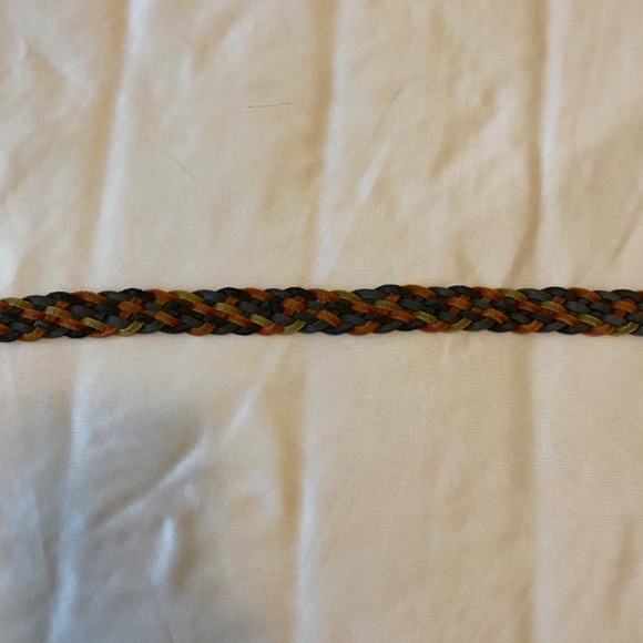Vintage Rainbow‎ Leather Braided Belt- ML - Picture 12 of 12